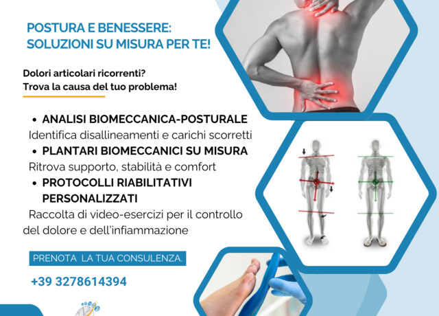 28/10 - Esame posturale gratuito